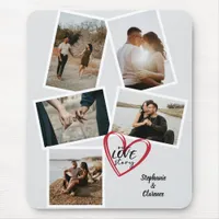 Our Love Story Personalised Valentines Photo Mouse Pad