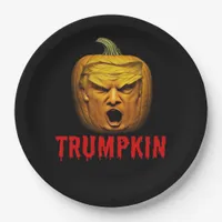 Trumpkin – Funny Donald Pumpkin Halloween  Paper Plates