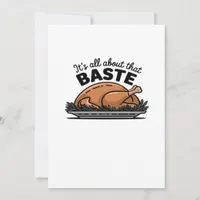 All About That Baste Christmas Classic Retro Look Holiday Card