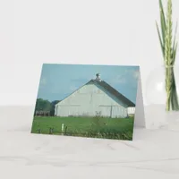 Old White Barn Card
