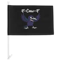 F-Caw-F Retro Graphic Car Flag