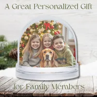 Add your Favorite Family Photos to this Christmas Snow Globes