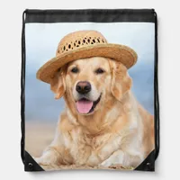 Create Your Own Personalized Pet Photo Dog Drawstring Bag