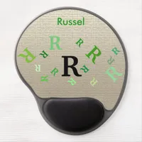 Gel Mousepad - Multiple Letters with Name
