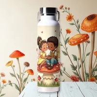 Sweet Romantic Fairies | Cottage Core Mushrooms Water Bottle