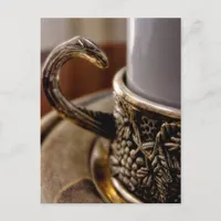 Turkish Coffee Mug Macro Photography Postcard