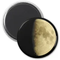 Moon Close Up Photo  Magnet