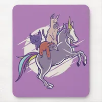 Magical Friends |Unicorn, Alpaca, Kitten, Sloth Mouse Pad