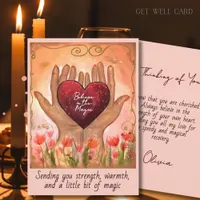 Magical Hands Heart Get Well Soon Healing Card