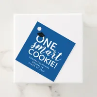 One Smart Cookie Blue Graduation Favor Tags