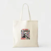 George Washington Protest Sign No Kings In America Tote Bag