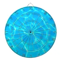 Aqua Water Pattern With Reflection Waves Dart Board