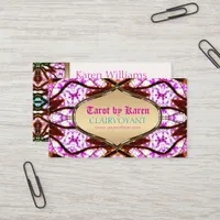 Pink Visionary Goddess Tarot Business Cards