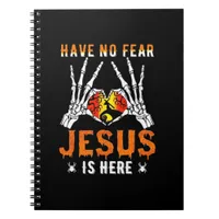 Jesus Is Heart Skeleton Hand Minimal Design Notebook