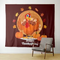 Happy Thanksgiving Typography Tapestry