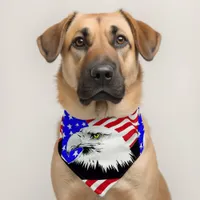 Bald Eagle American Flag Red White & Blue Pet Bandana Collar