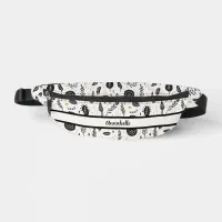 Boho Basic Black and White Print Cut Sew Bag