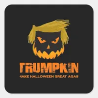 Trumpkin, Make Halloween Great Again Classic Square Sticker