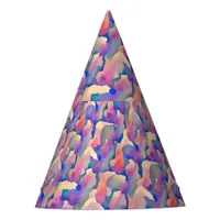 Watercolor Pattern Party Hat