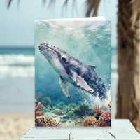 A Oceanic Themed Birthday Poem  Card