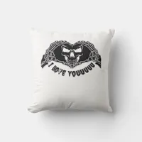 Skeleton Hands Skull, Halloween Design For Backgro Throw Pillow