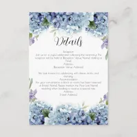 Forget-Me-Not Flowers Watercolor Elegant  Enclosure Card