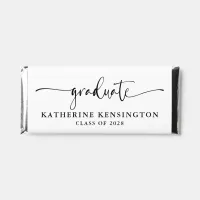 Elegant Script Typography Graduation Hershey Bar Favors