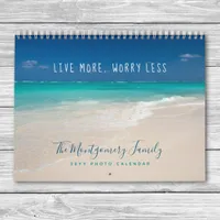 DIY Personalized Tropical Photo Template 2026 Calendar