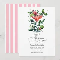 Margs & Matrimony Margarita Bachelorette Party Invitation