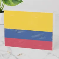 Flag of Colombia South America Yellow Blue Red WH Wooden Box Sign