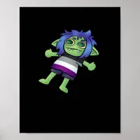 Goblincore Asexual Pride Goblin Classic Poster