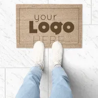 Custom Business Logo Coir Welcome Mat Doormats