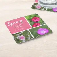 Spring - It's amazing when we're together! Paper Coaster