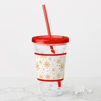 Retro Atomic Mid-Century Modern Pattern Acrylic Tumbler