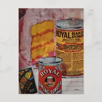 Delicious Cake and Baking Powder Collage Postcard