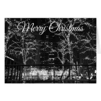 Merry Christmas NYC at night Card