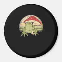 Cute Cottagecore Aesthetic Frog Mushroom Goblincor Magnet