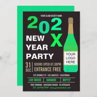 New Years Eve Club/Society Bash add Logo invite