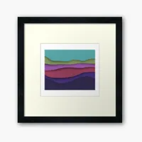 Abstract Modern Waves of Color Poster