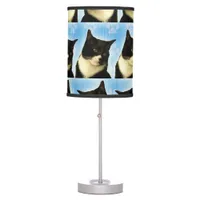 Super Cute Tuxedo Cat Pattern Table Lamp