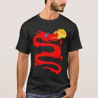 Fire Breathing Red Dragon T-Shirt, Fantasy, ZKOAG T-Shirt