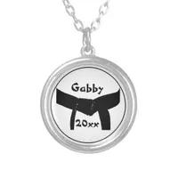 Martial Arts Basic Black Belt Necklace