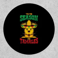 Tis Season For Tamales Mexican Christmas Holiday Patch