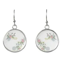 Finely flourished wedding earrings