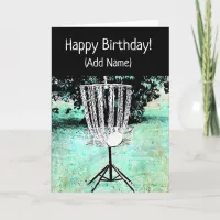 Happy Birthday Card for Disc Golfer