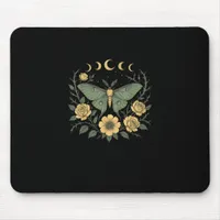 Flowers Goblincore Moth And Butterfly Cottagecore  Mouse Pad