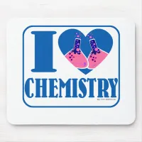 I love Chemistry Cool Beaker Love Cartoon Mouse Pad