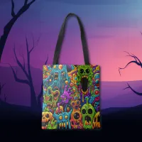 Halloween Party | Zombie and Monsters Tote Bag