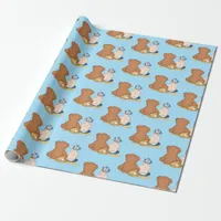 Lil' Slugger Baseball Themed    Wrapping Paper