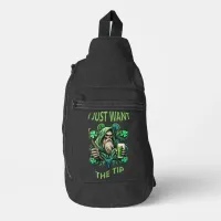 Whimsical Leprechaun Savoring A Brew Sling Bag